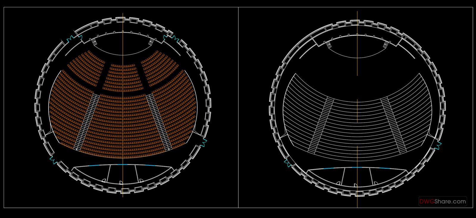 Free download Cad Blocks Group | Concert Hall Plan, Elevation free ...