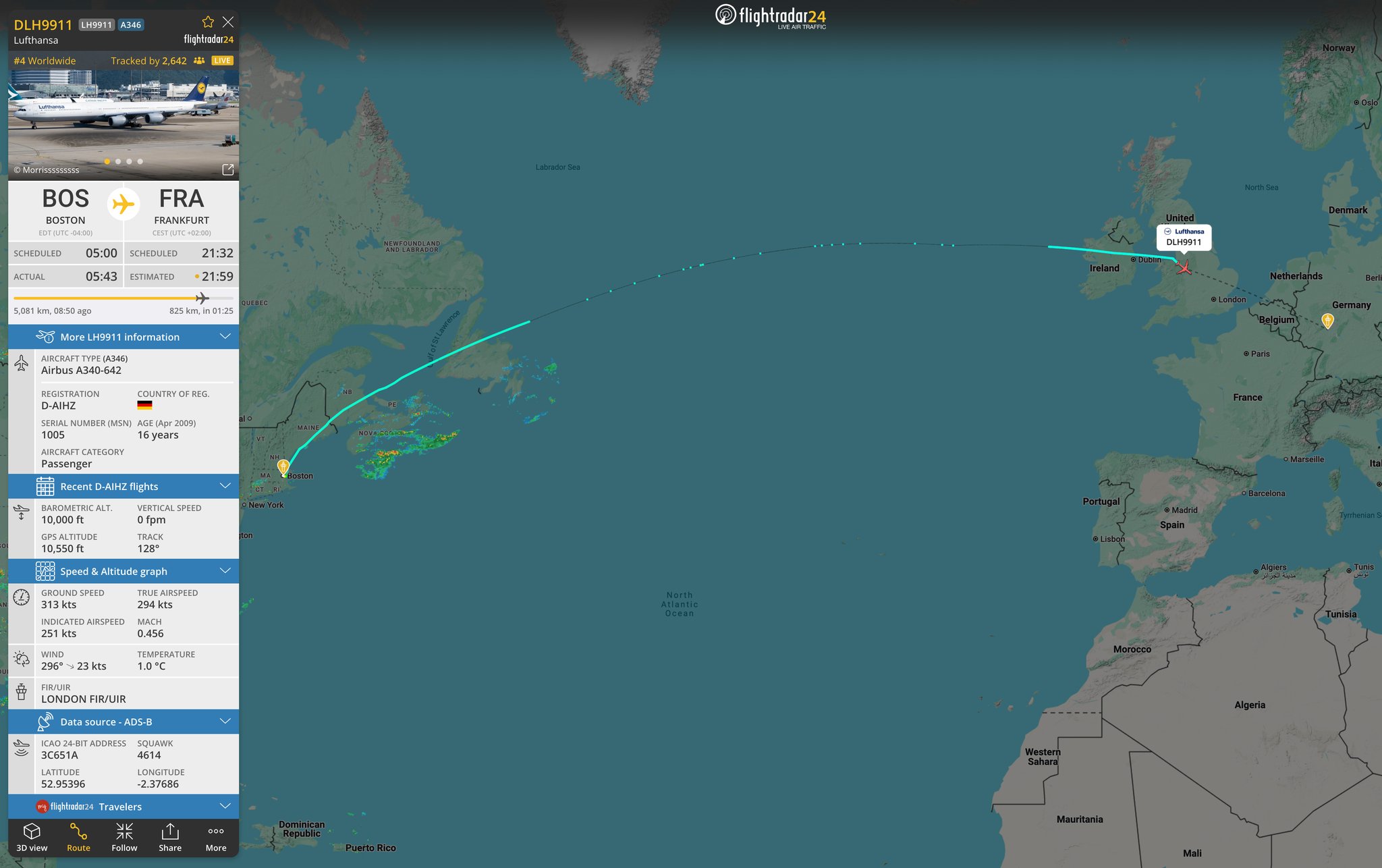 Flightradar24.com - After suffering a puncture from a high loader in ...