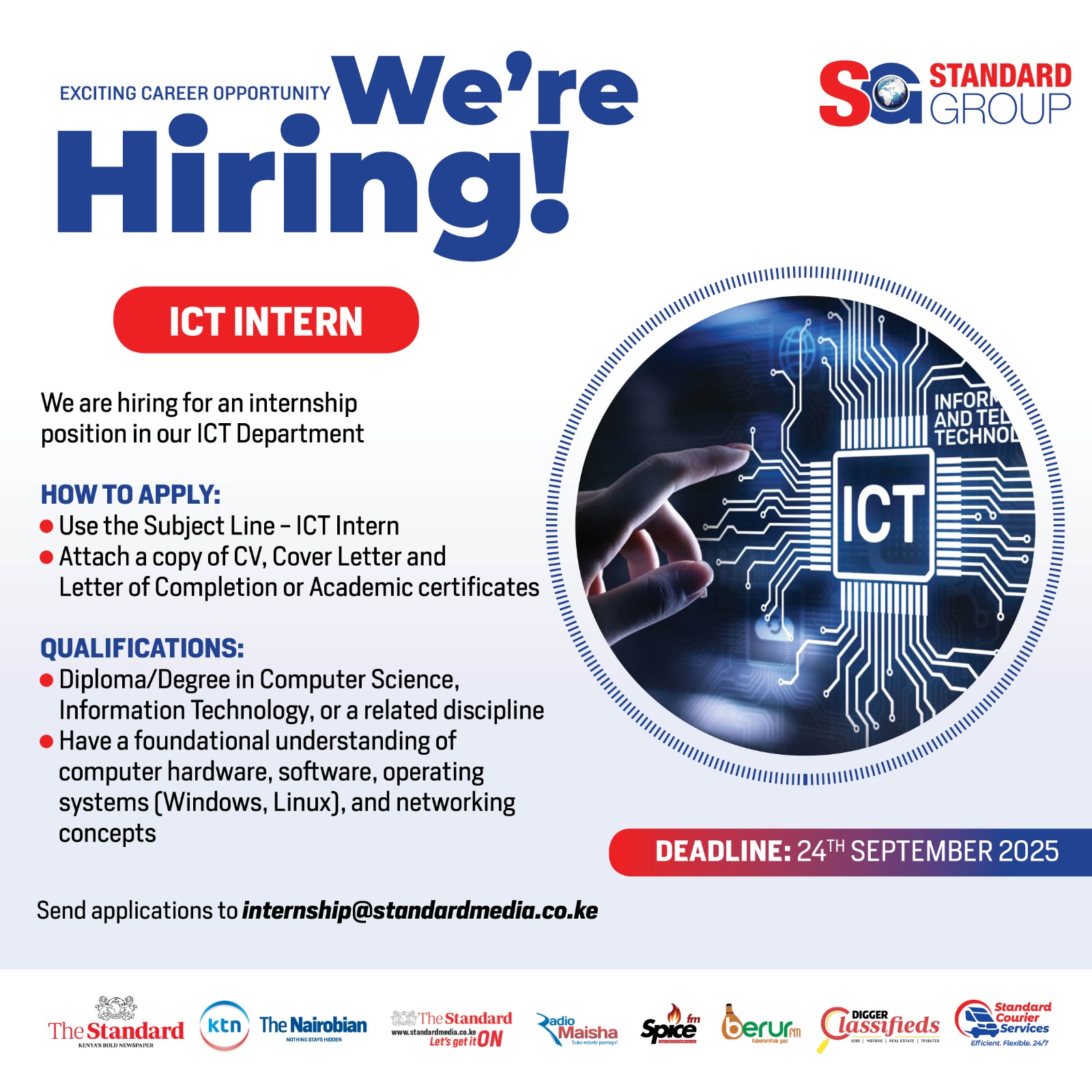 We are hiring! The Standard Group is... - Standard Digital | Facebook