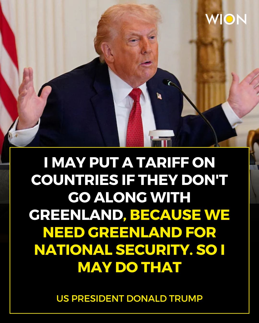 WION - Trump threatens tariffs on countries opposing his... | Facebook
