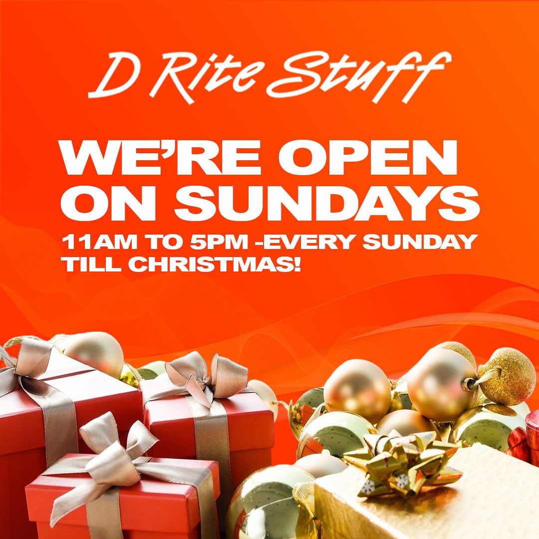 D Rite - 🎄 Merry Christmas from D Rite Stuff! We’re now open on Sundays ...