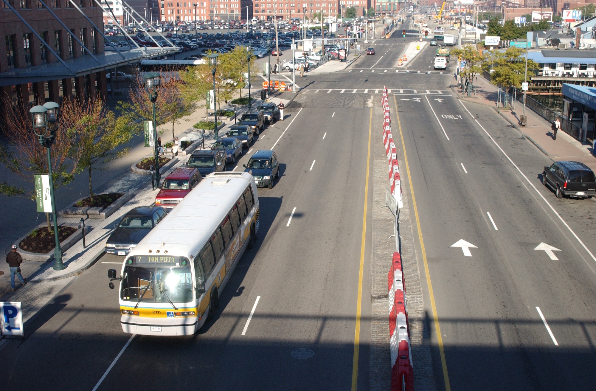 Massachusetts - #TBT MBTA Bus 0111 on Seaport Blvd c.2003. Bus 0111 was ...
