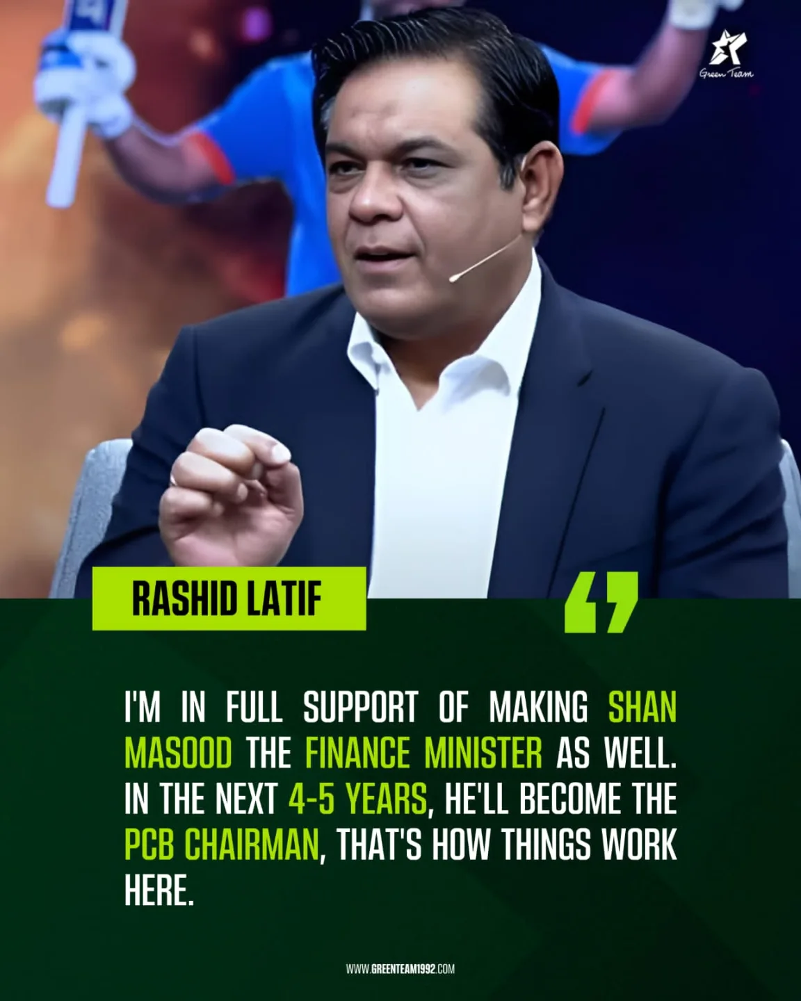 Green Team - 🚨 RASHID LATIF MAKES A BOLD STATEMENT! After... | Facebook