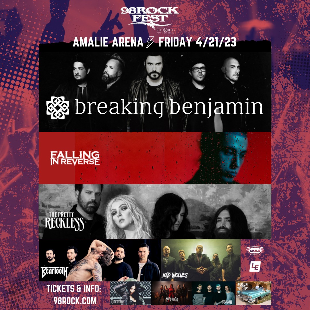 98ROCKFEST - Starring Breaking Benjamin, Falling in Reverse, The Pretty ...
