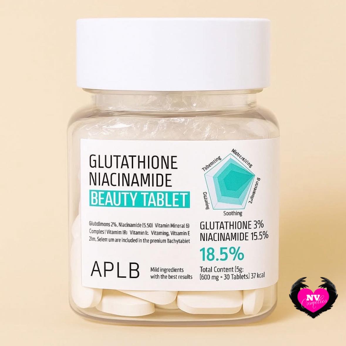 💊 APLB Glutathione Niacinamide Beauty Tablet 500mg x 30 Tablets APLB Glutathione Niacinamide Beauty Tablet হলো একটি skin brightening & antioxidant dietary supplement, যা আপনার inner beauty enhance করতে সাহায্য করে। এতে