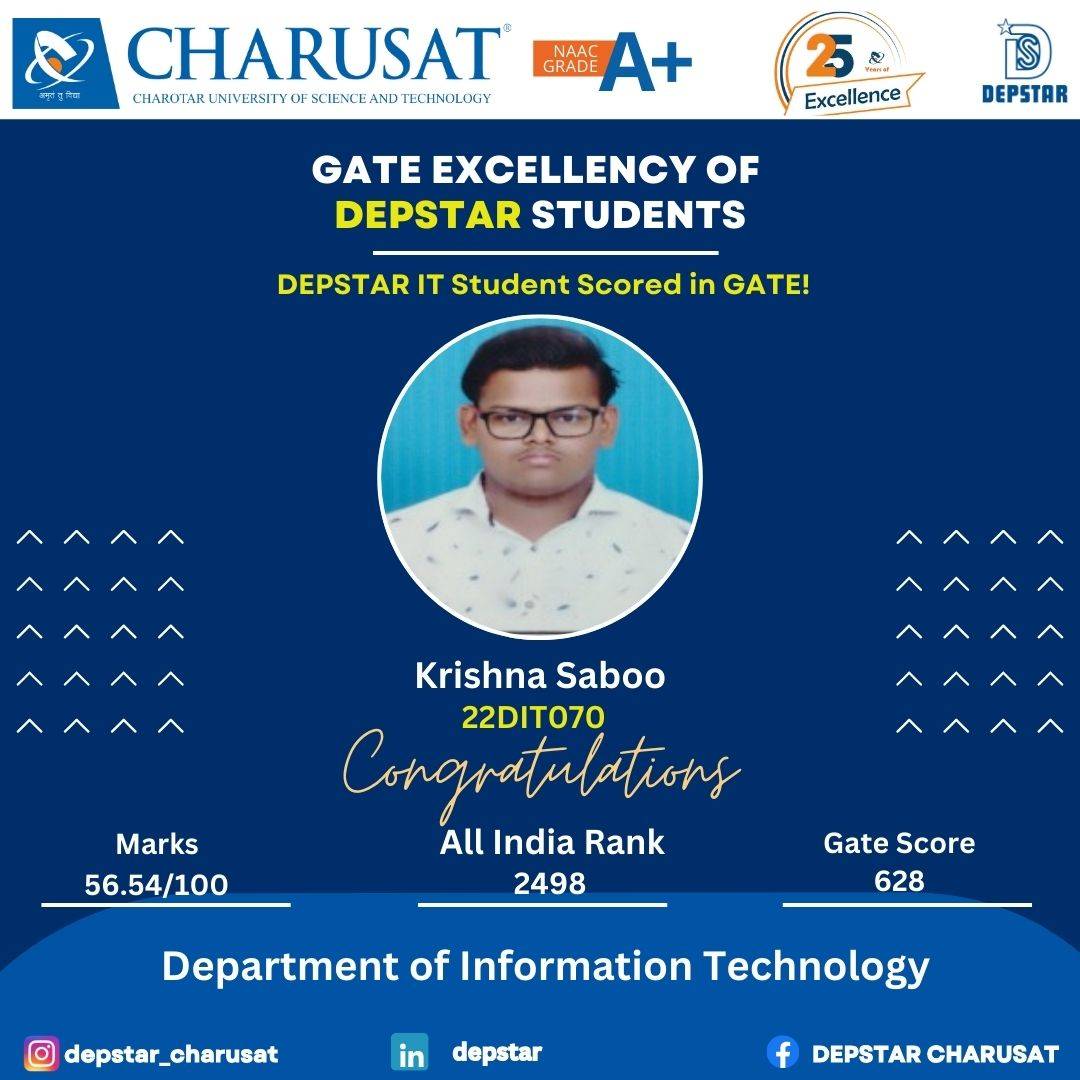 DEPSTAR CHARUSAT | Changa