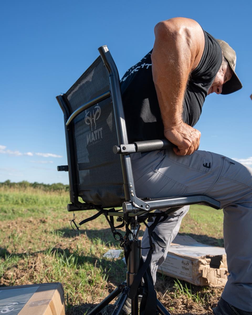 Blind Chair Stool | 360° Folding Swivel Hunting Chair