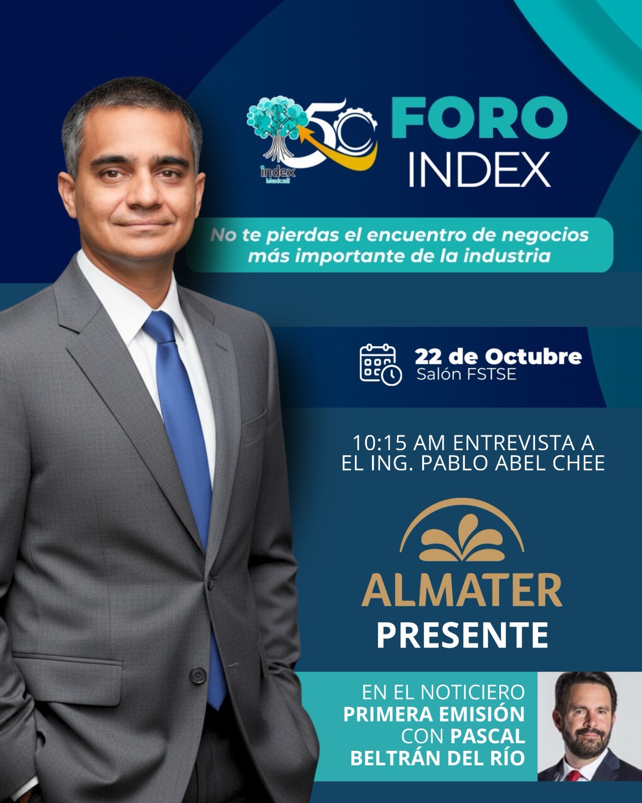 Index - Este 22 de octubre a las 10:15 am no te pierdas la entrevista ...