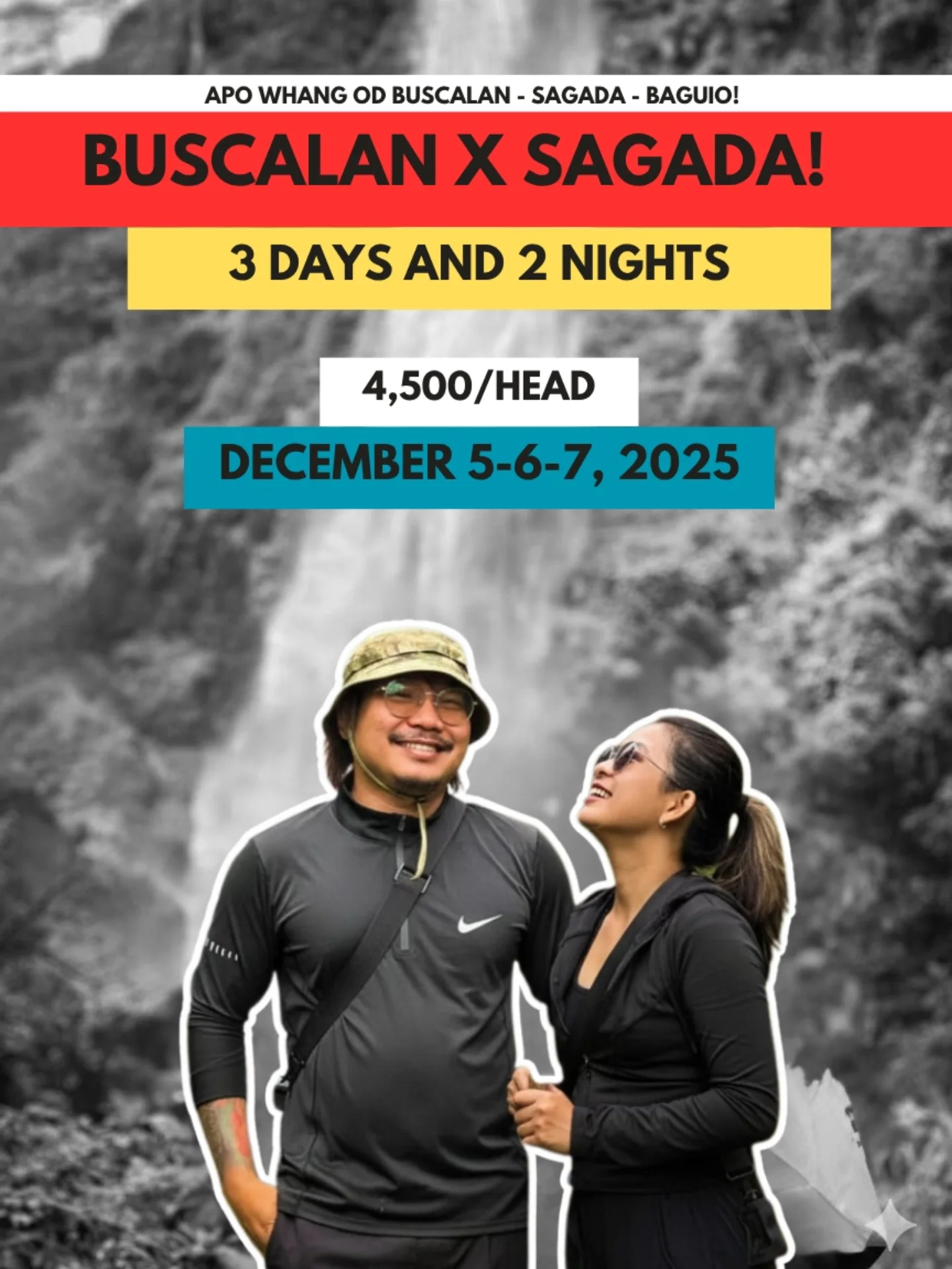 𝗕𝗨𝗦𝗖𝗔𝗟𝗔𝗡 + 𝗦𝗔𝗚𝗔𝗗𝗔 𝗧𝗢𝗨𝗥 Baguio... - Trecko Travel and Tours | Facebook