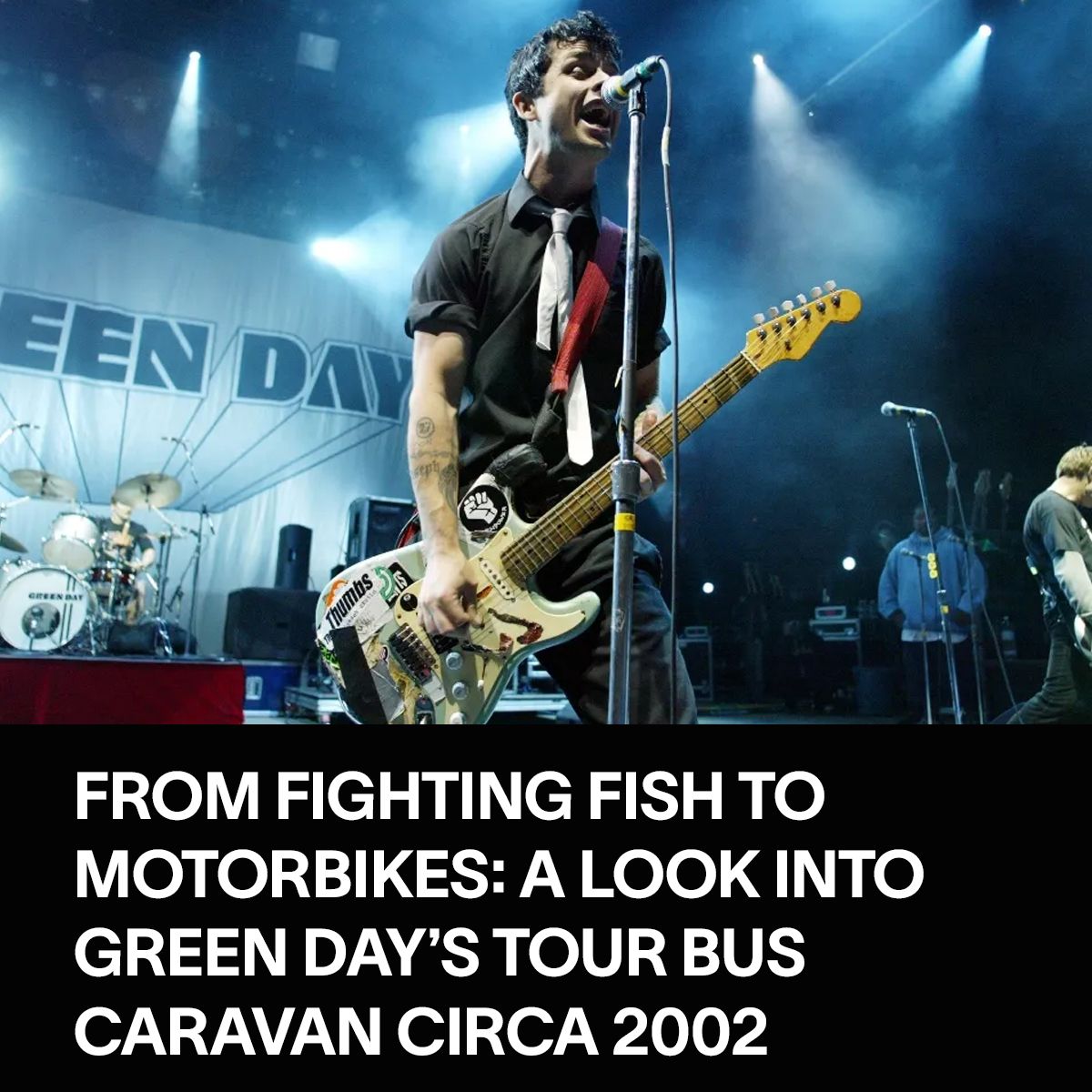 In 2002, Green Day embarked on the “Pop Disaster Tour,” co 