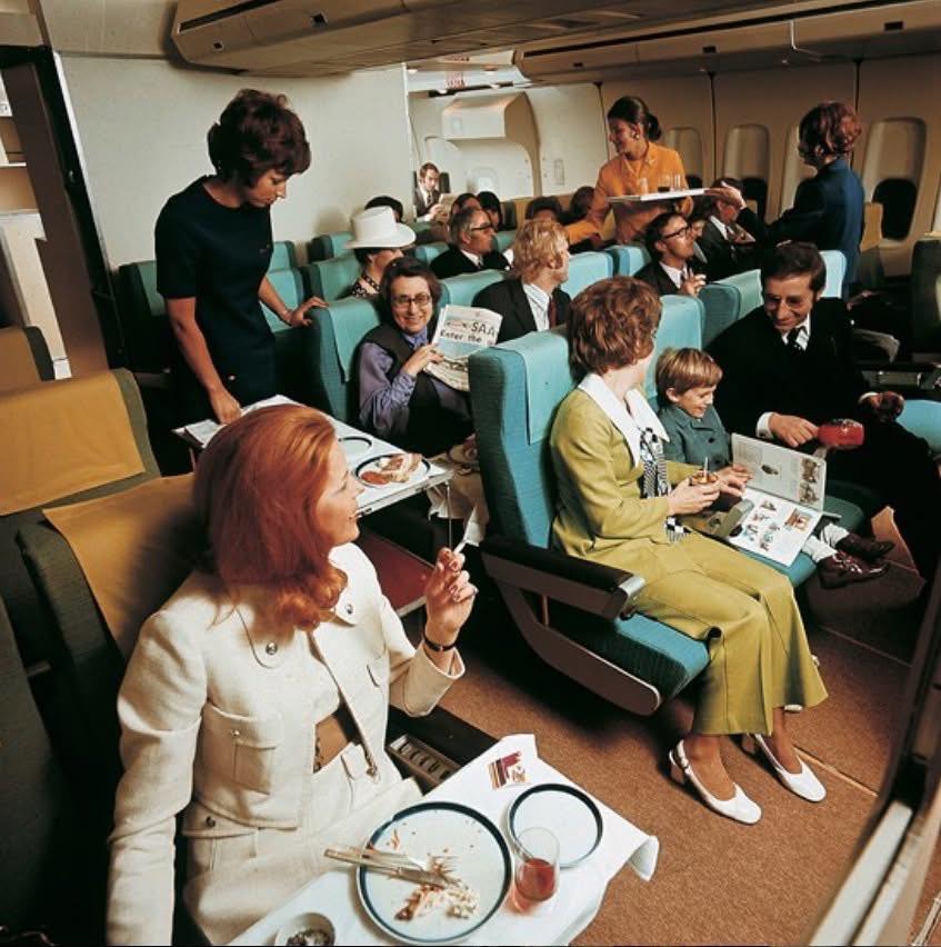 JAL first class experience, in the nose of a 747, 1970 🇯🇵