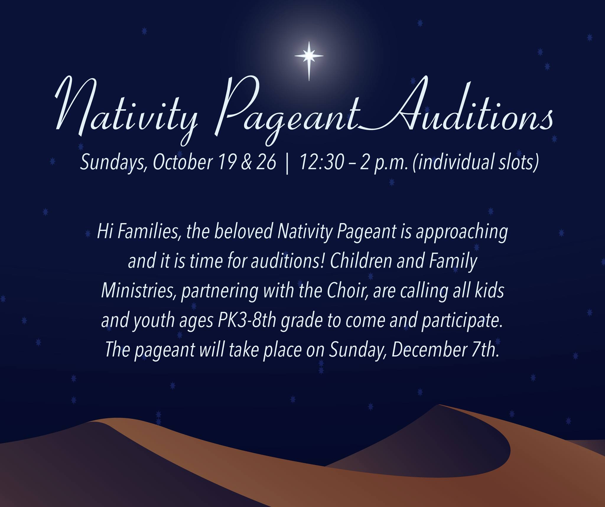 Saint - 🌟 Calling all 3rd–8th graders! Auditions for the 2025 Nativity ...