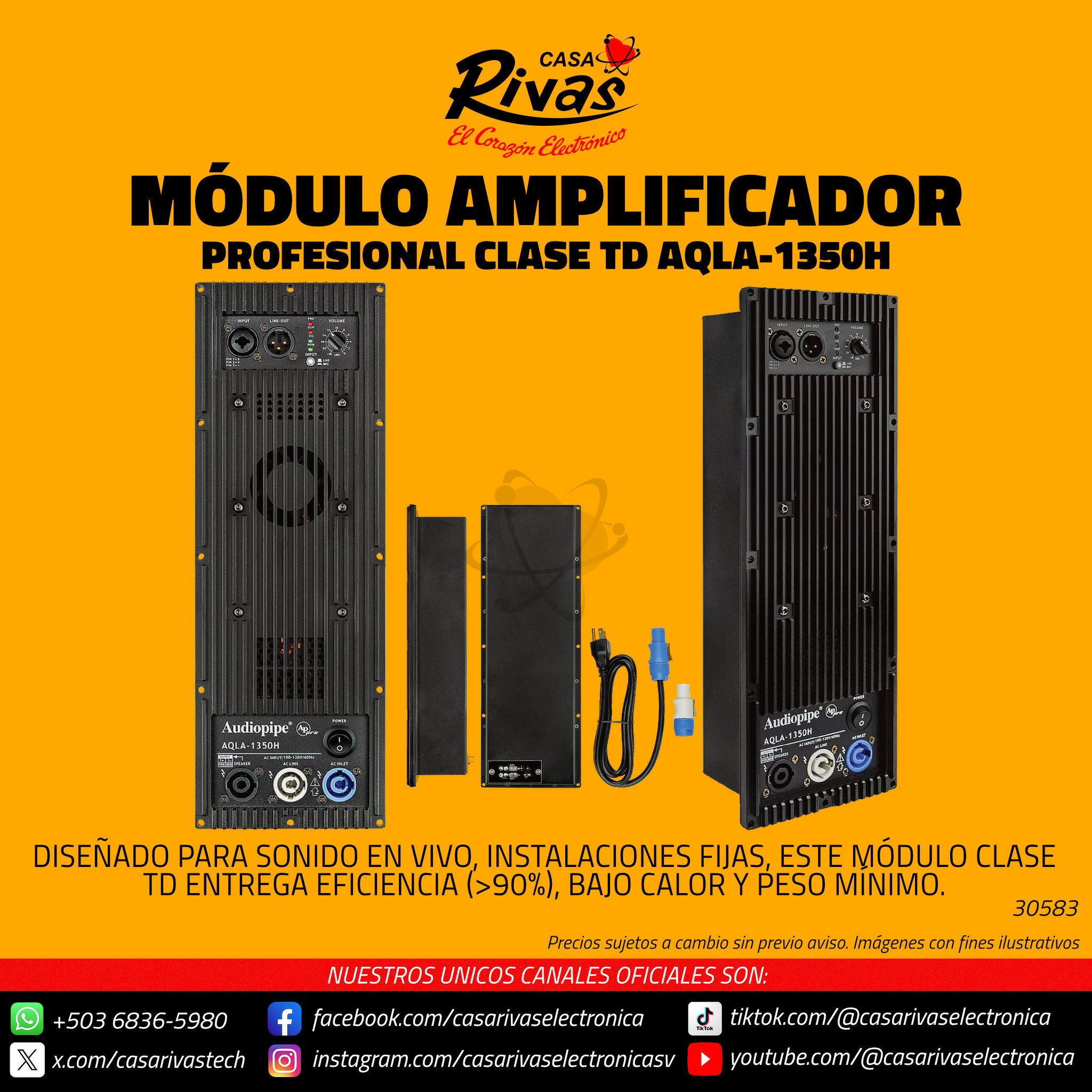 Casa - MODULO AMPLIFICADOR PROFESIONAL CLASE TD @8ohm=1000W @4ohm ...