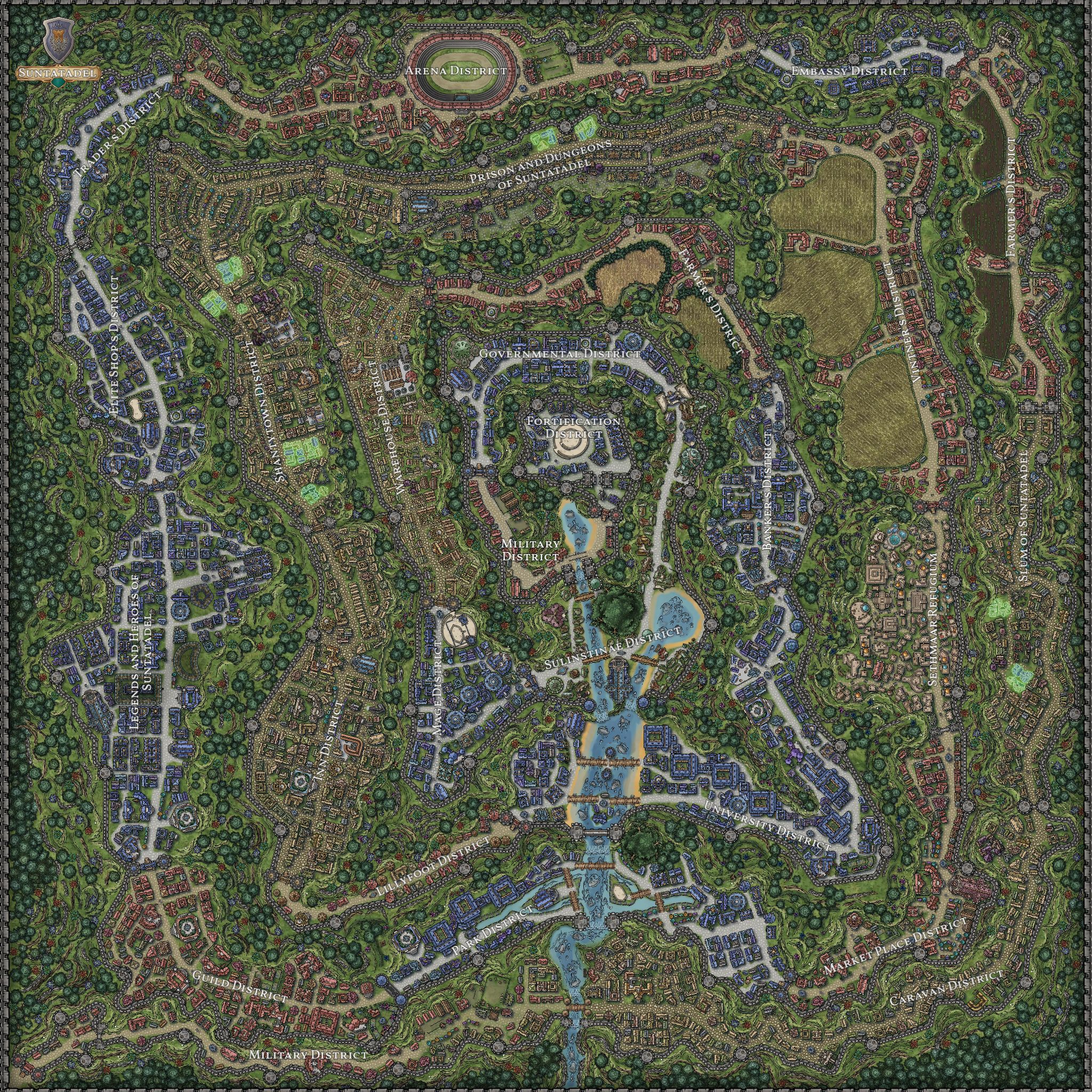 Inkarnate - 🏠 Suntatadel Fortress and City 🏠 ‎ 🎨 Map by DFL Maps on our ...
