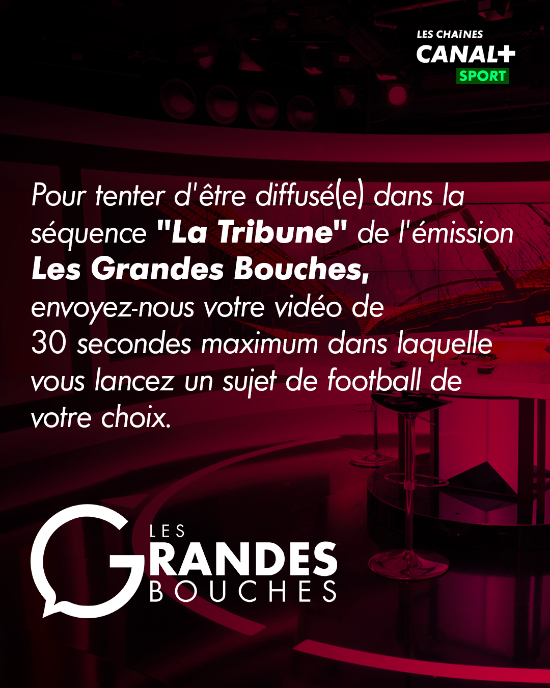 CANAL+ - Faites-une vidéo de 30 secondes maximum dans laquelle vous ...