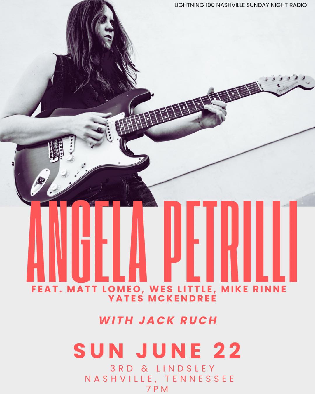 Angela - NASHVILLE, TN — I’m thrilled to announce the next FULL BAND ...