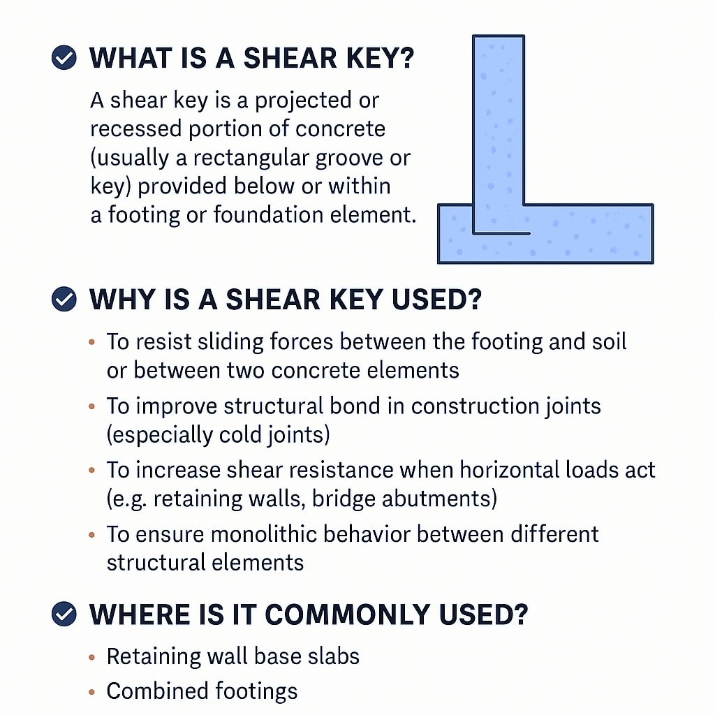 नवगृह डेवलपर - Shear Key in Footing – What & Why? Shear... | Facebook