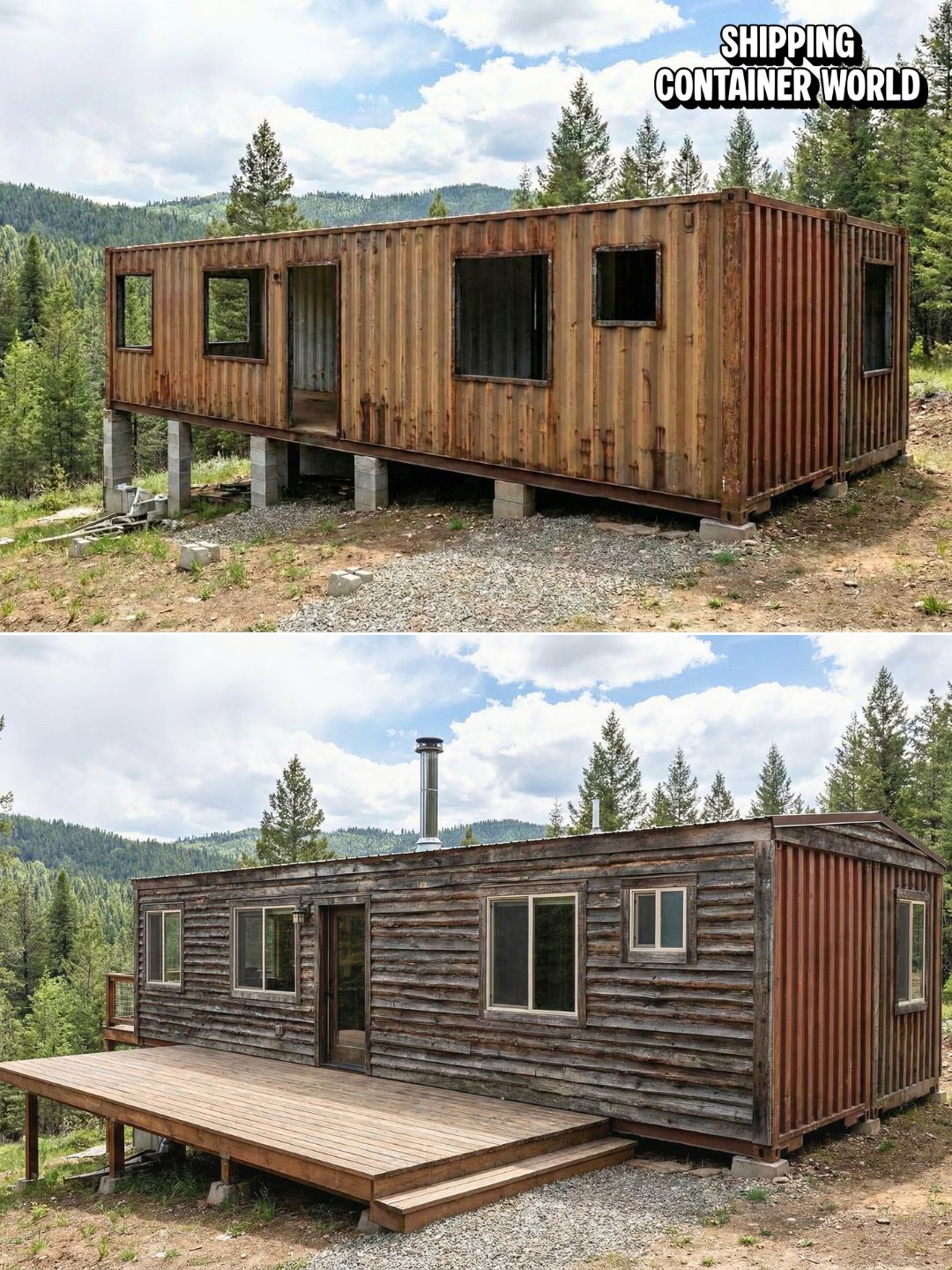 Shipping - Is it a Log Cabin or a Steel Fortress? Why build with logs ...