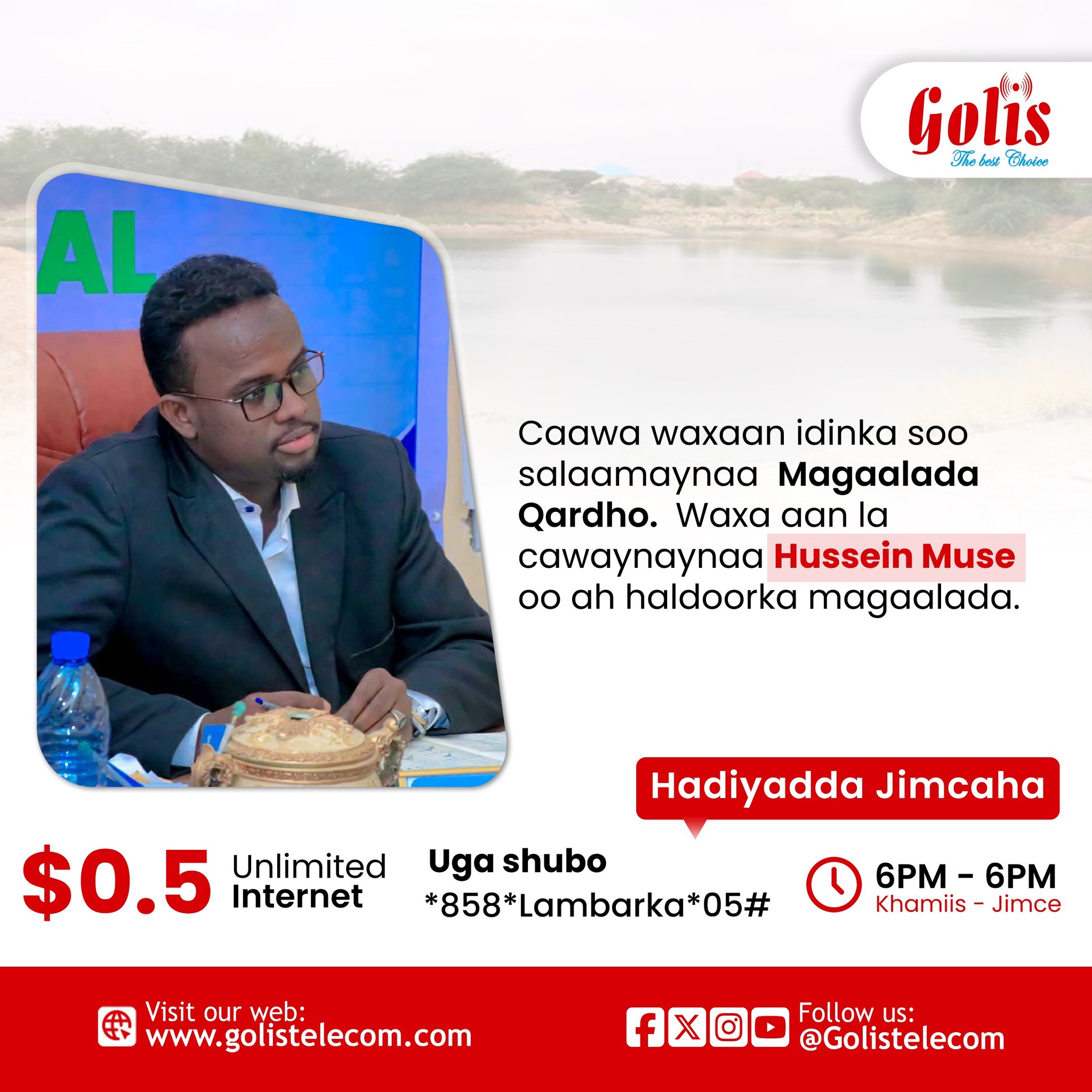 Golis Telecom - Shirkadda Isgaarsiinta Golis ayaa ugu deeqday lacag ...