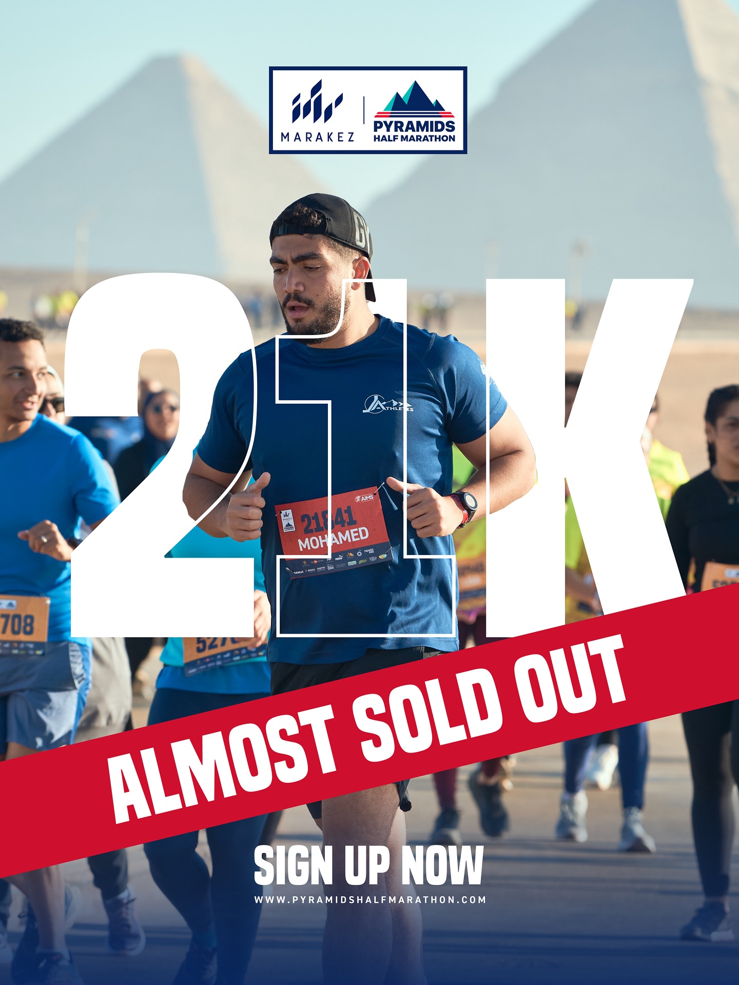 Pyramids - 21K ALMOST SOLD OUT! ⚠️ The most iconic distance at the ...