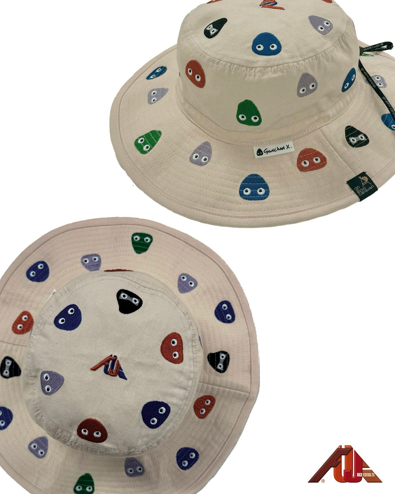 go slow caravan 】 FUJI ROCK GONCHAN HAT (go slow caravan製) 2025