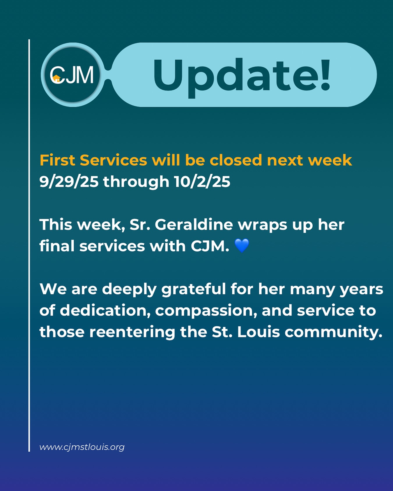 Criminal - This week we celebrate Sr. Geraldine as she concludes her ...