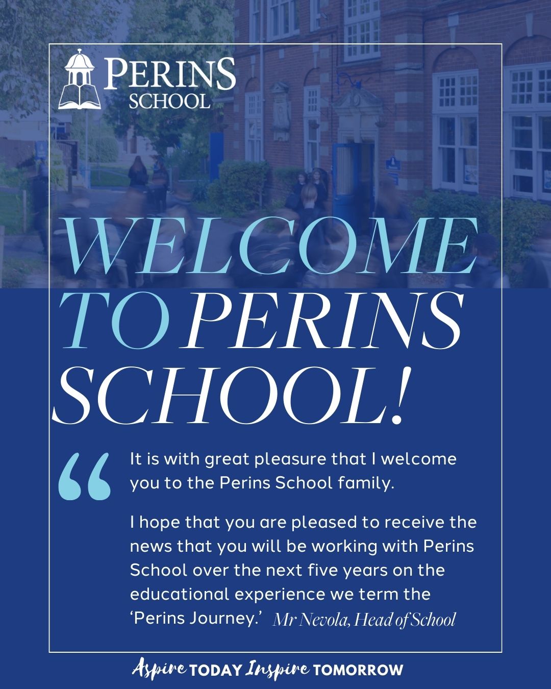 Perins School - We would like to extend a warm welcome to all new ...