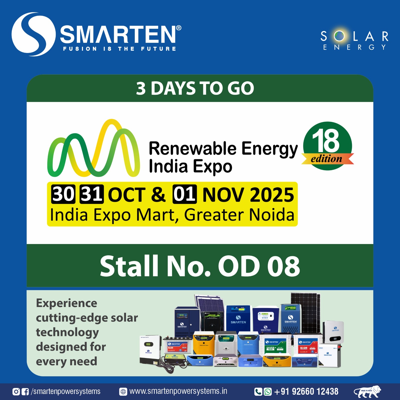 Smarten - 🌟 Only 3 Days to Go! 🌟 Smarten Power System is all set to ...