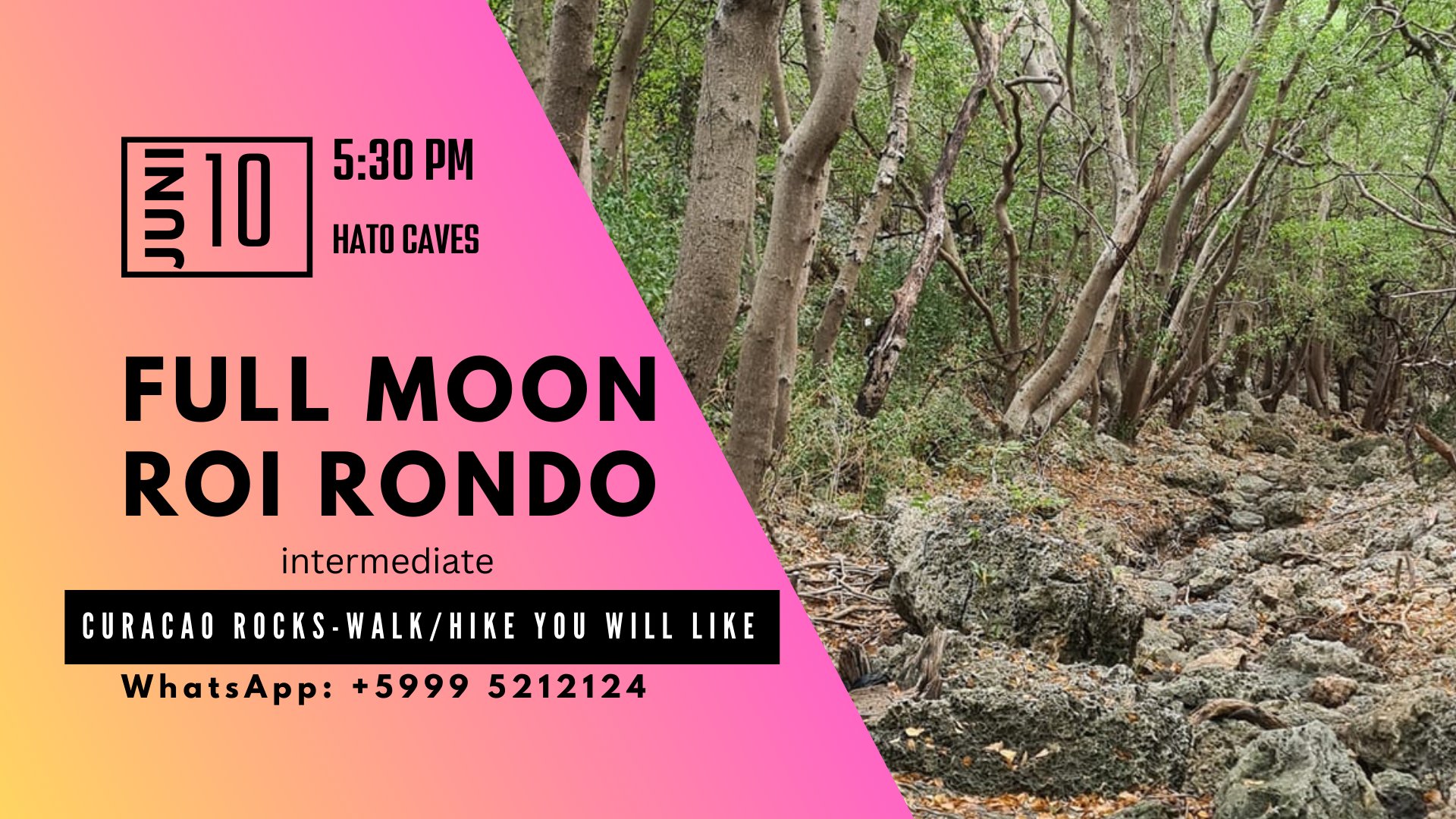 Curacao Rocks - Full Moon Walk/Hike you will like at Roi Rondo