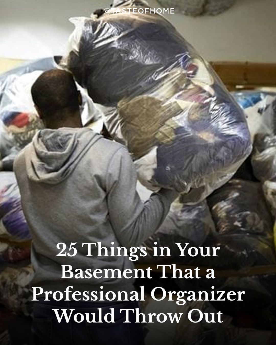 Taste of Home - Putting random stuff in your basement is... | Facebook