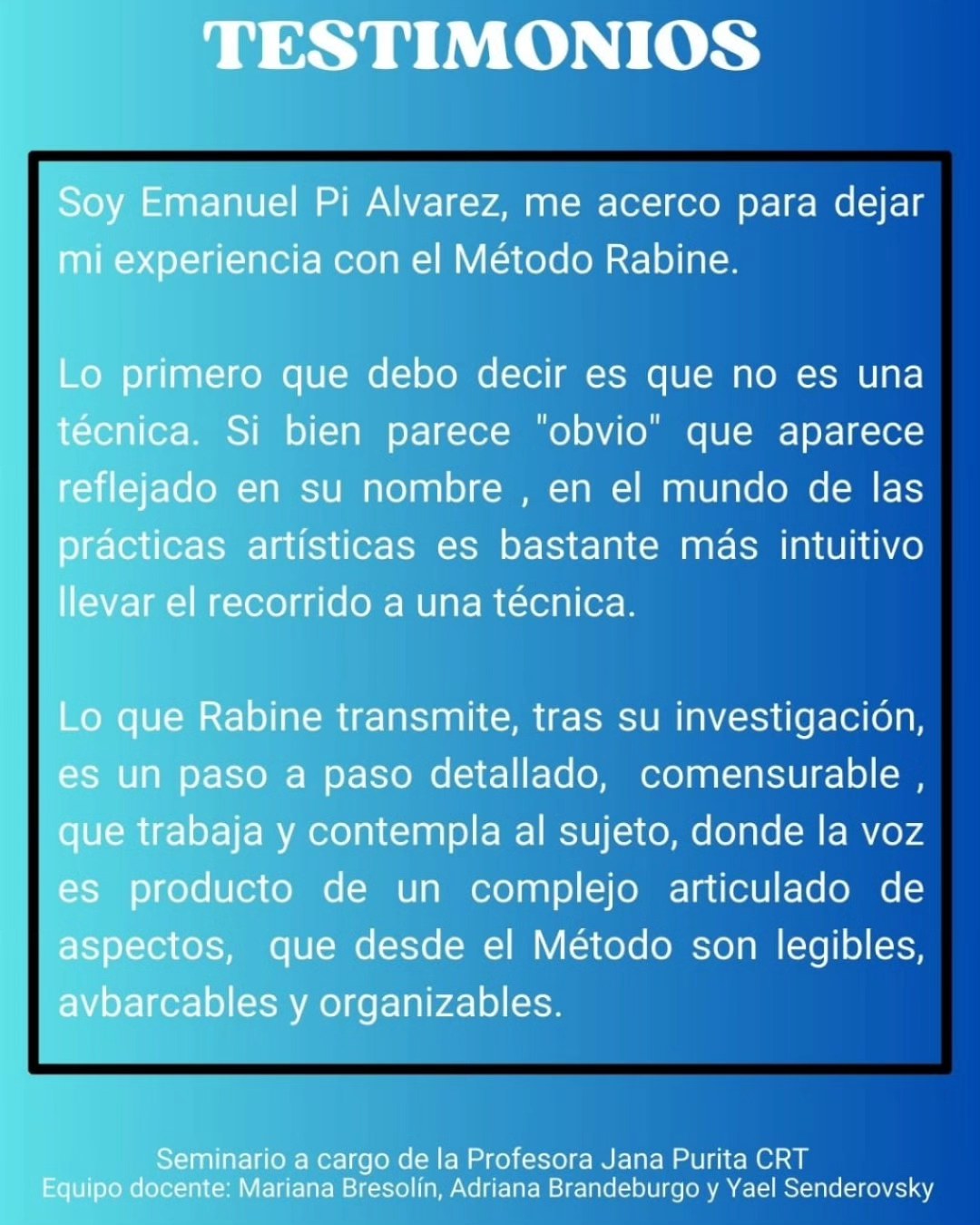 VOZ - Método Rabine - >>Acerca del estudio del repertorio - Eugene ...