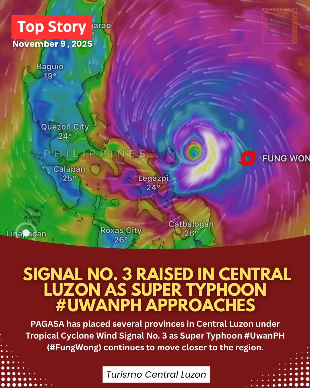 Turismo - LOOK: SIGNAL NO. 3 RAISED IN CENTRAL LUZON AS SUPER TYPHOON # ...