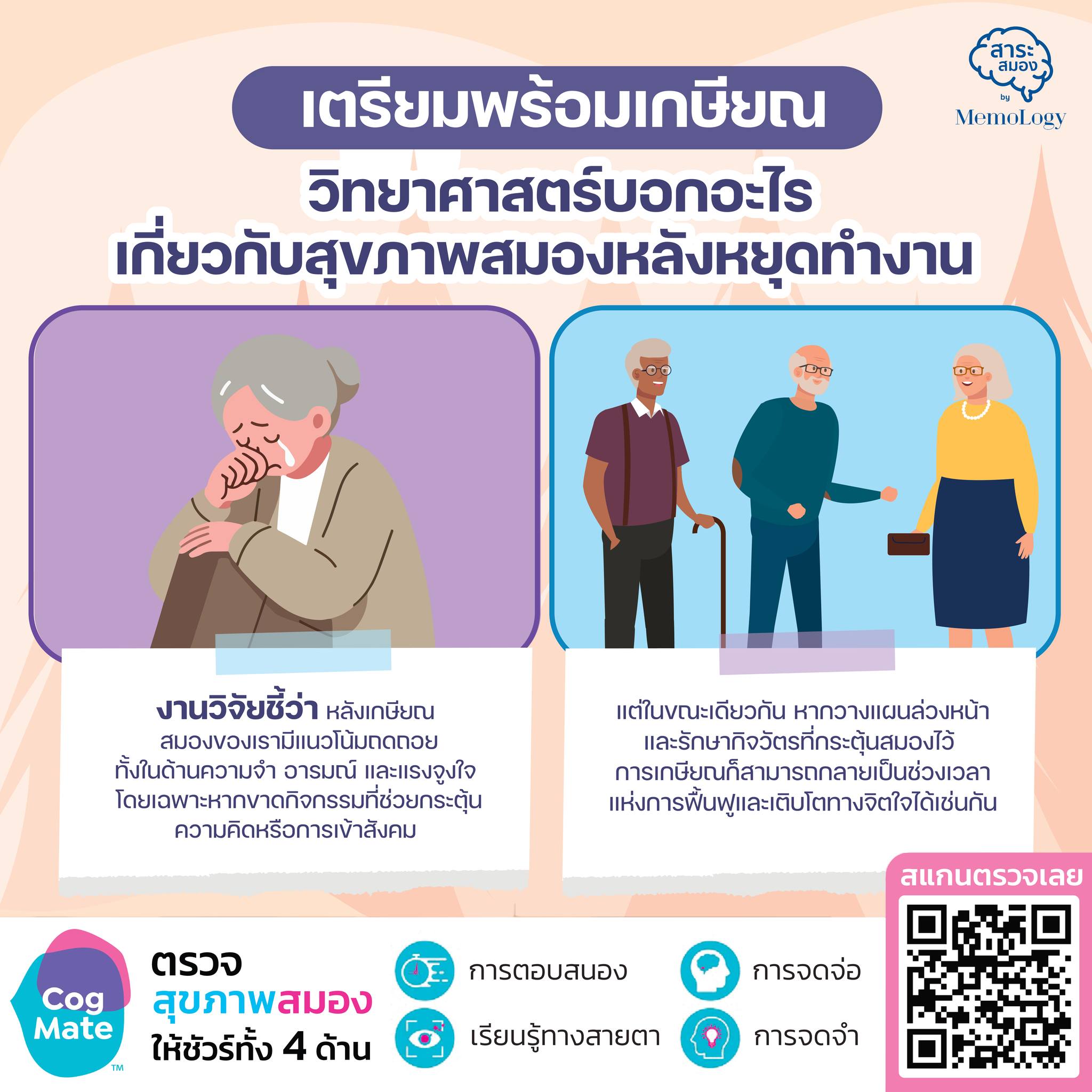 การเกษียณอาจดูเหมือน... - สาระสมอง by MemoLogy | Facebook
