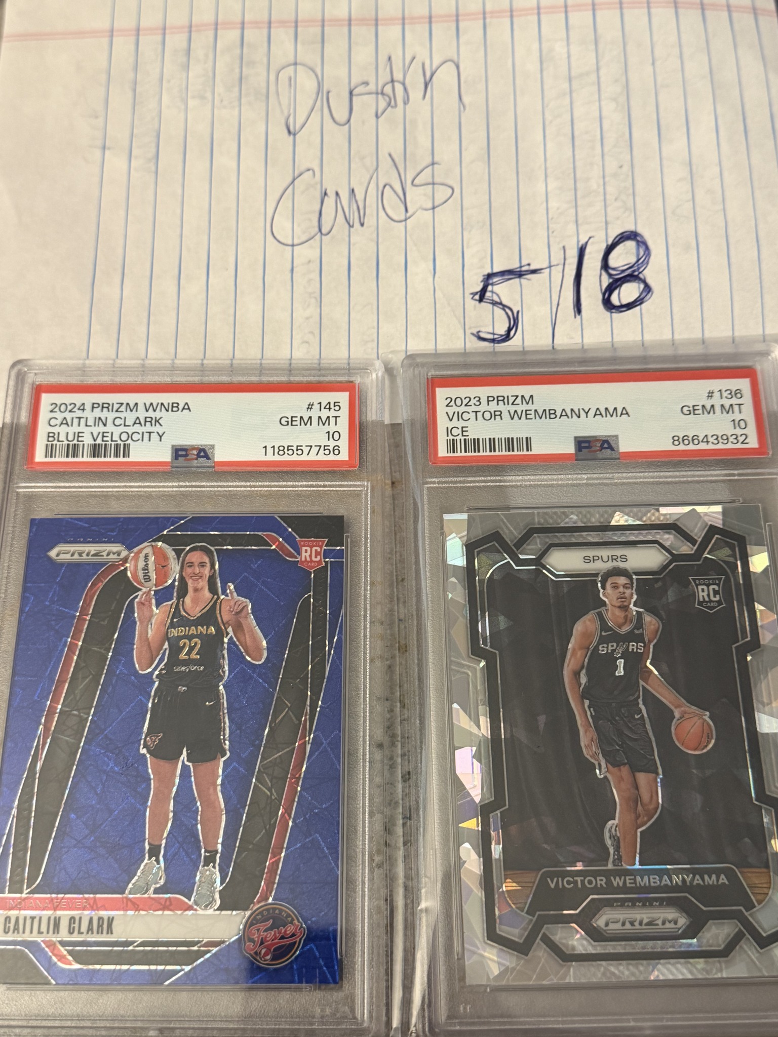 Which Caitlin Clark Prizm card is more desirable, the true rookie 