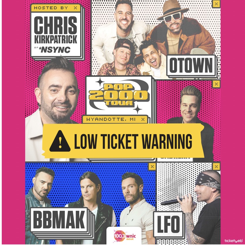 🚨 LOW TICKET WARNING 🚨 The POP 2000 TOUR is almost SOLD OUT