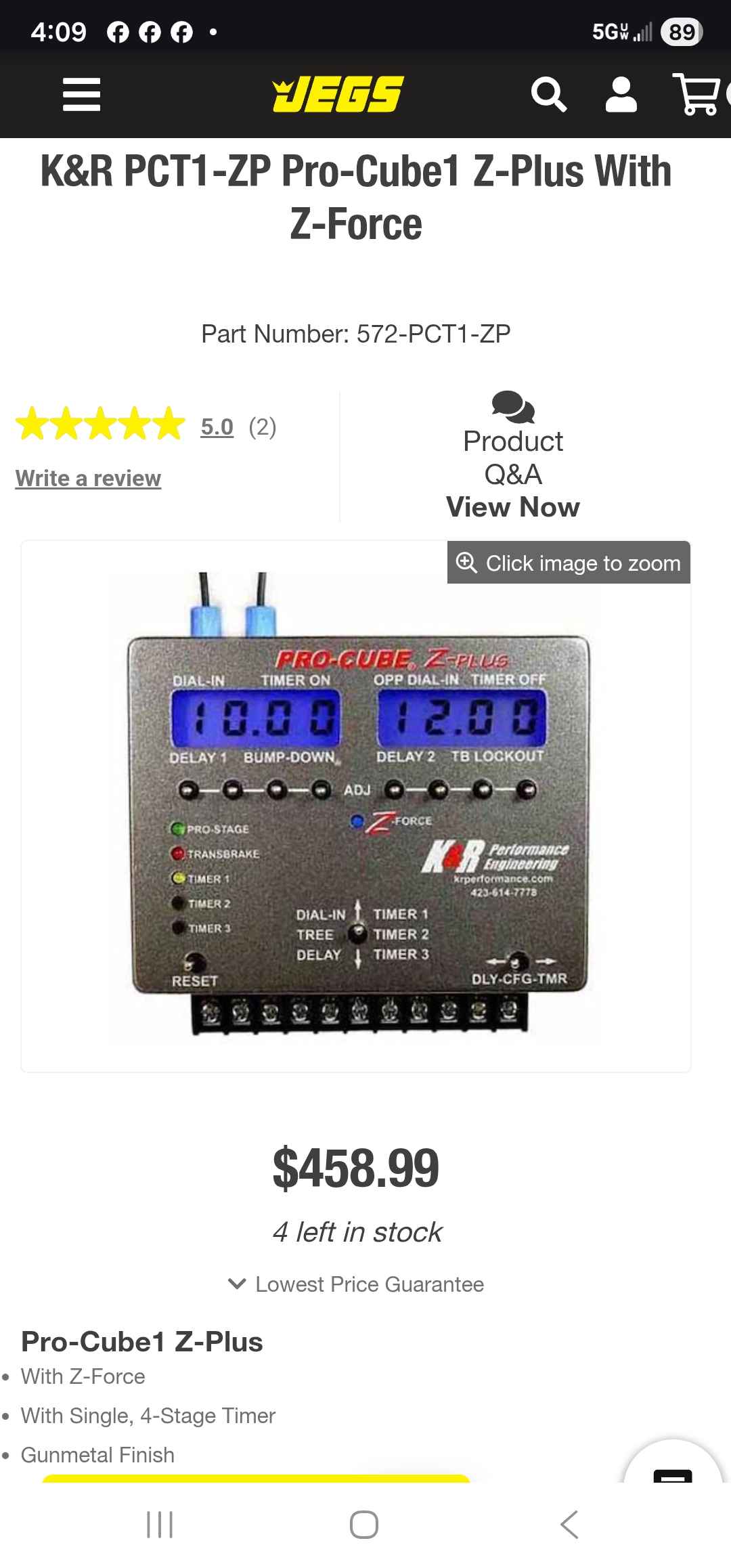 K&R Performance Engineering PRO-CUBE Z-PLUS drag racing delay box ...