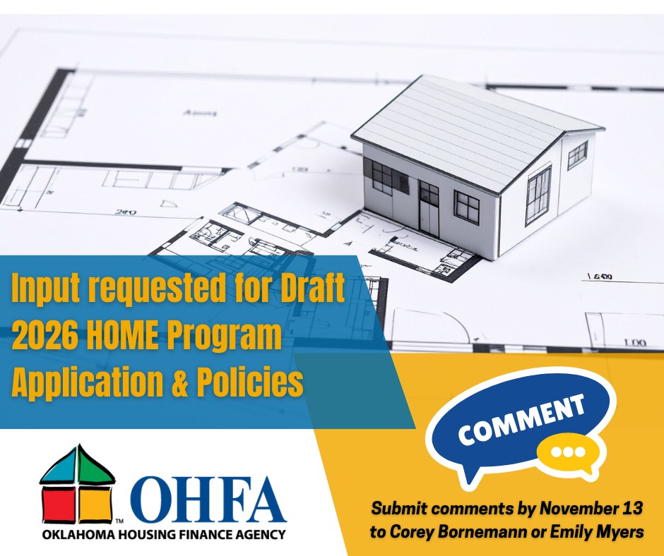 Oklahoma - OHFA has made changes to the 2026 HOME application and Draft ...