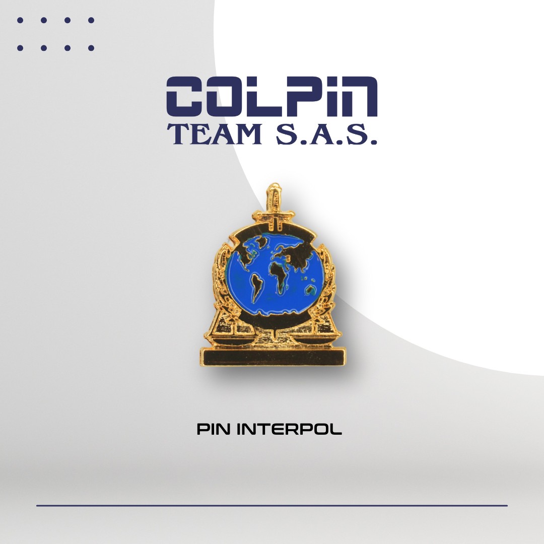 Colpin - 🌍 PIN INTERPOL 🛡️ 🔹 Símbolo de cooperación y seguridad a nivel ...