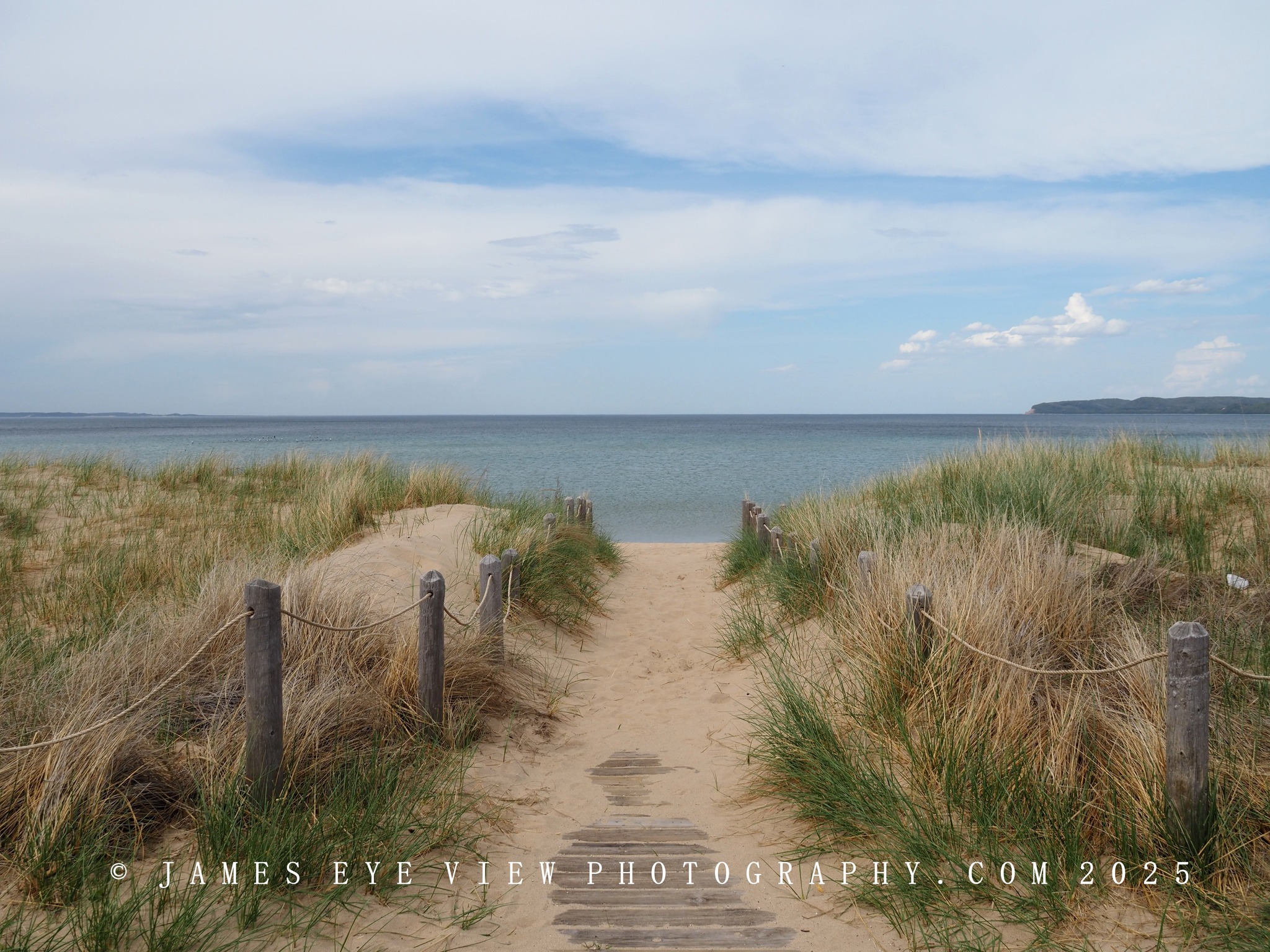 James - Path to the Beach and Lake Michigan, at Sleeping Bear Dunes ...