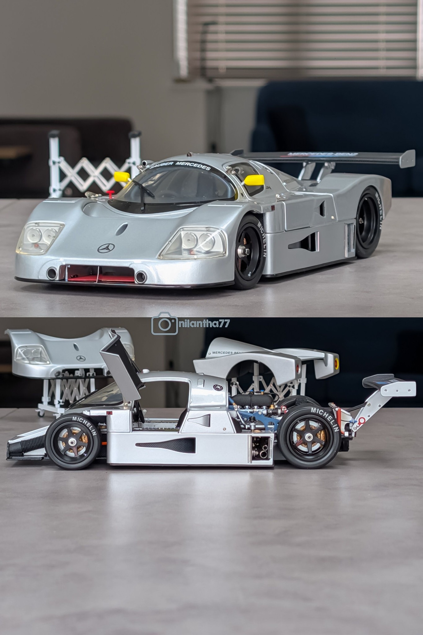 This is the 1989 Group C racing Sauber-Mercedes C9 Prototype Le