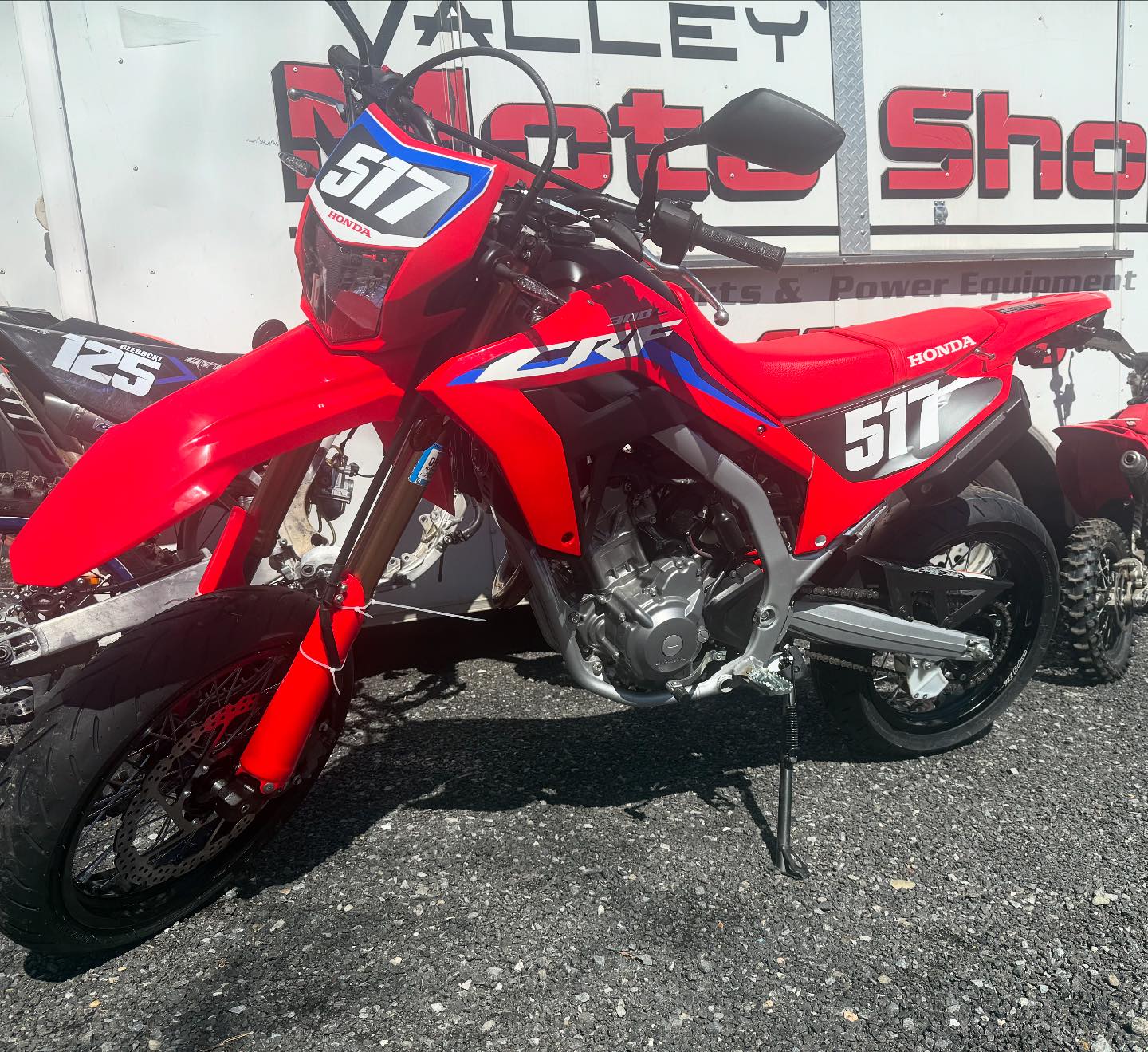 Valley - Crf300l dialed in with some warp 9 supermoto wheels and a full