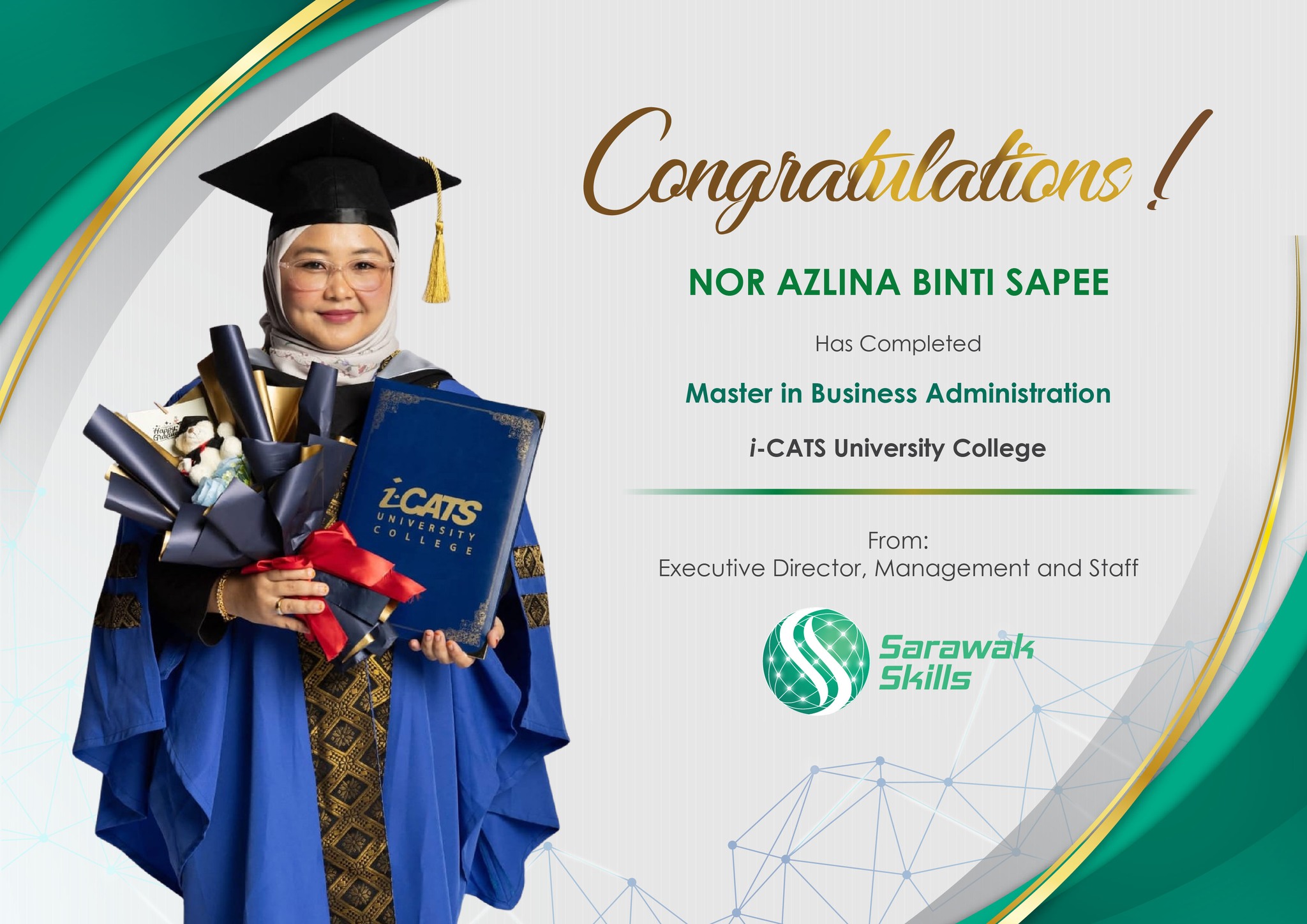 Sarawak - 🎓 Congratulations to Nor Azlina Binti Sapee on successfully ...