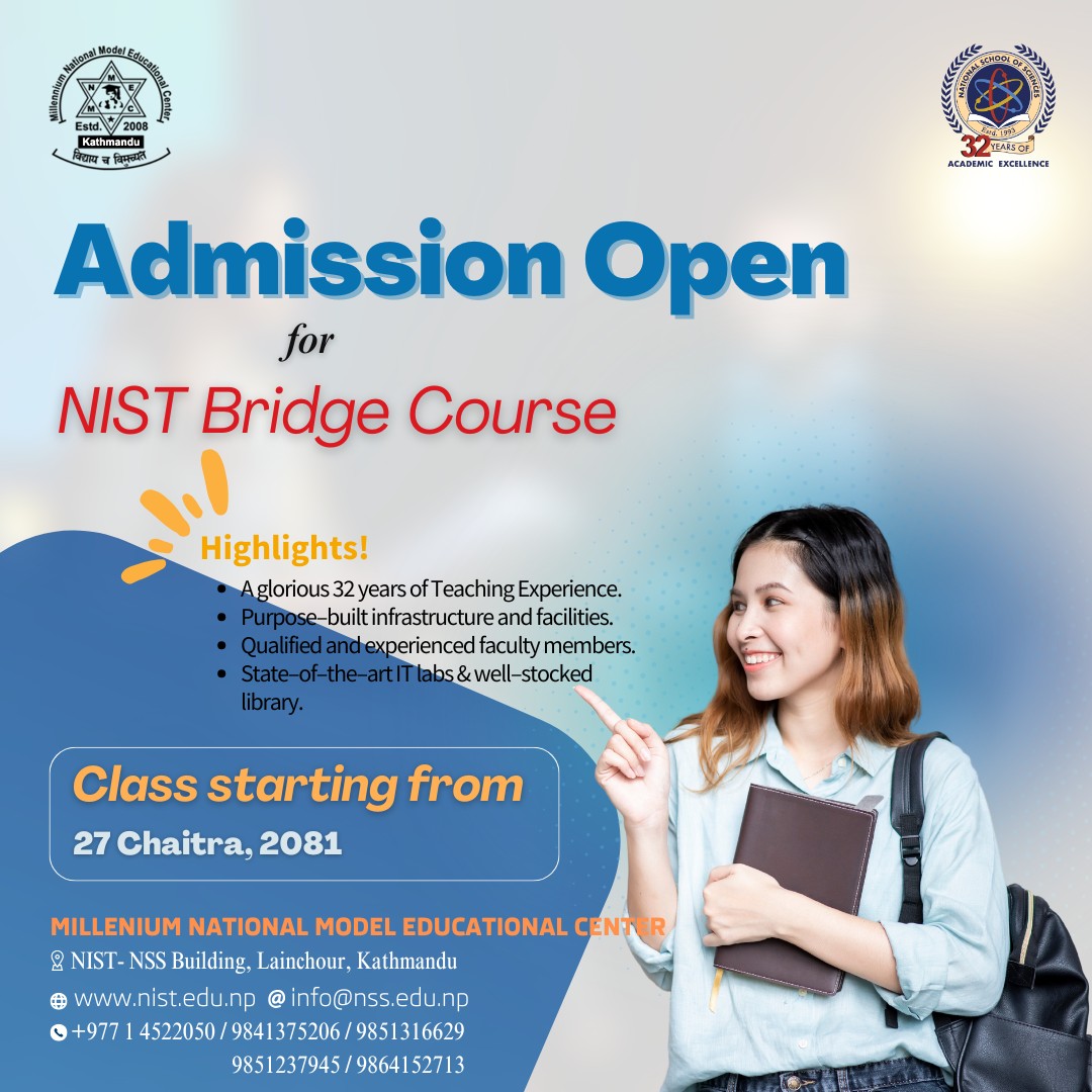 National School of Sciences -NSS - 📢 Admission is Open for Bridge ...