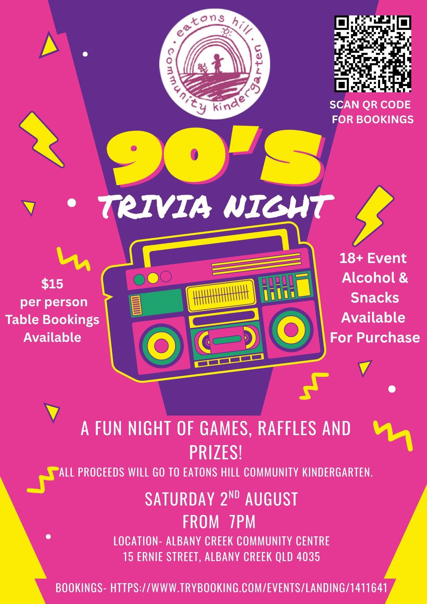 Eatons - 🎉 TRIVIA NIGHT – 90s STYLE! 🎉 Join us for a throwback night of ...