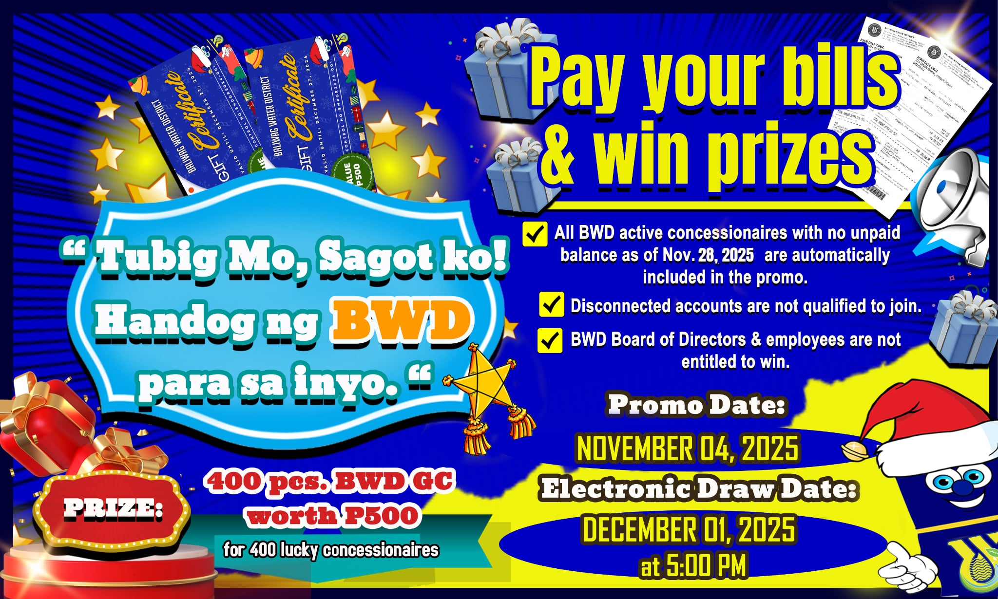 Baliwag - Nagbabalik ang Tubig Mo, Sagot Ko! Raffle Promo ng BWD kung ...