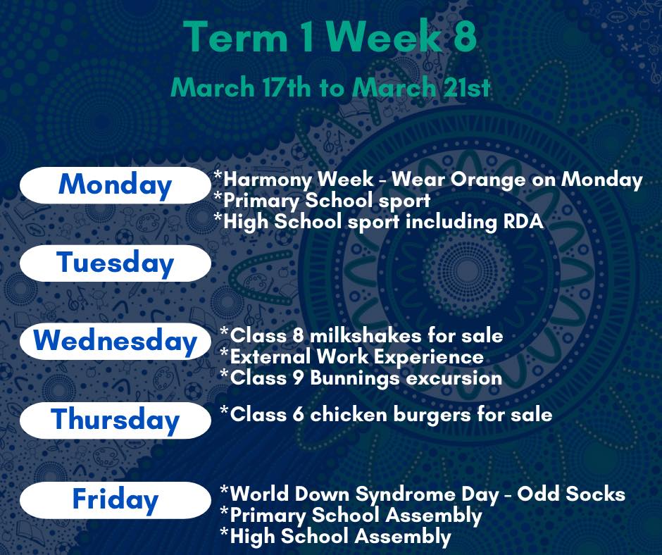 Willans - 📕What’s happening in Week 8 ️ All our usual weekly activities ...