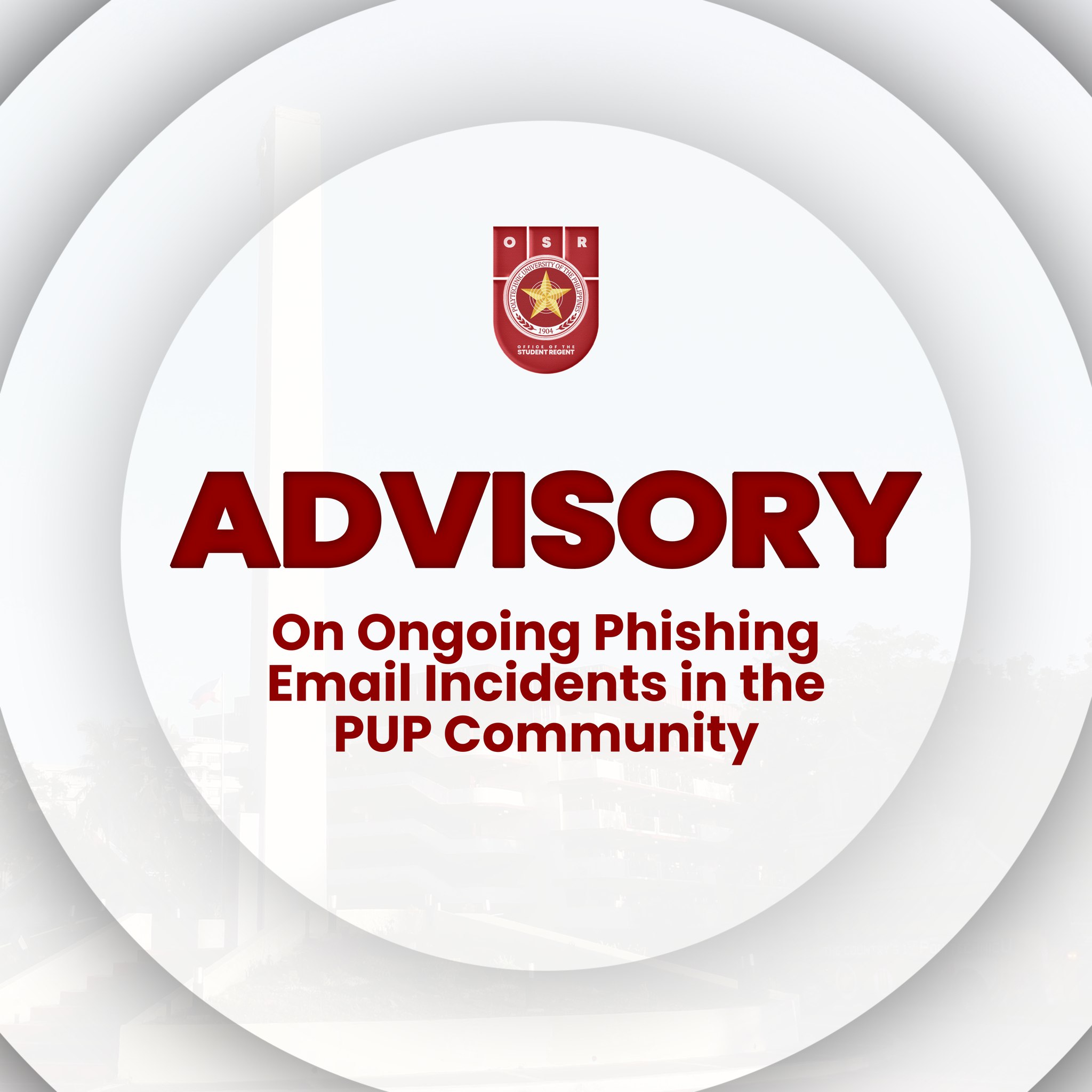 ADVISORY | On Ongoing... - PUP Office of the Student Regent | Facebook