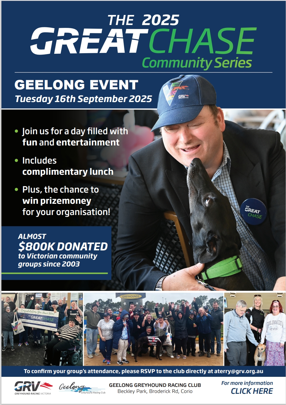 Geelong - In 2025, greyhound racing clubs across Victoria will once ...
