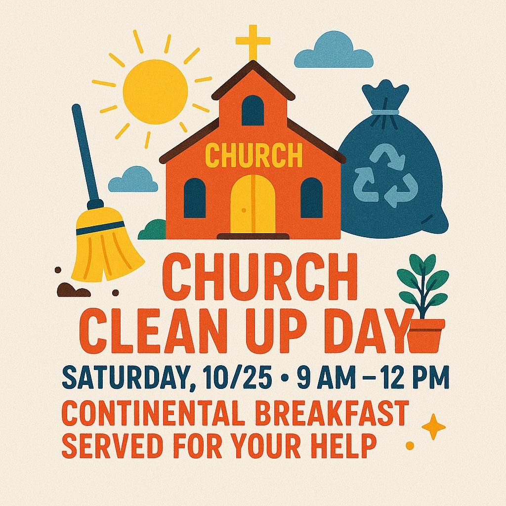 Berachah - 🗓️ Just a friendly reminder! Our Church Clean-Up Day is ...