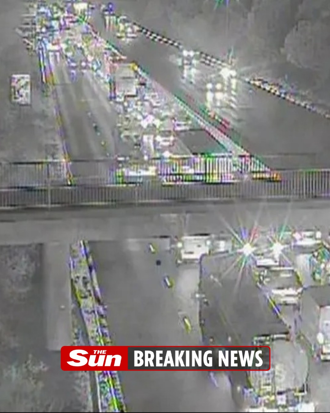 The Sun - Major motorway in chaos as rush hour traffic stopped | Facebook
